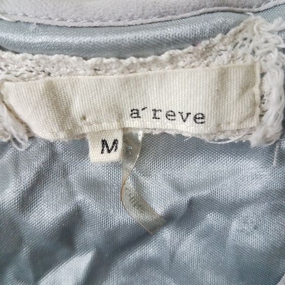 A'reve Gray Lace Top - Picture 4 of 8